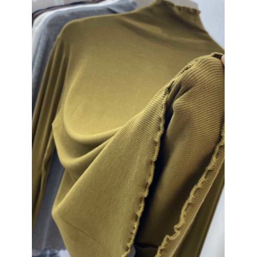 半高領打底衫女春秋大碼胖mm體恤針織衫灰色長袖t恤小衫內搭上衣