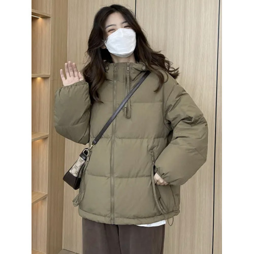 高級歐貨羽絨服女短款2025冬加厚寬松設計感文藝白鴨絨麵包服外套 高級歐貨羽絨服女短款2025冬加厚寬松設計感文藝白鴨絨麵包服外套