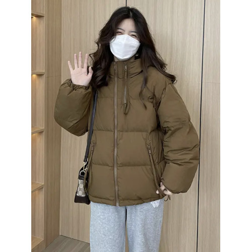 高級歐貨羽絨服女短款2025冬加厚寬松設計感文藝白鴨絨麵包服外套 高級歐貨羽絨服女短款2025冬加厚寬松設計感文藝白鴨絨麵包服外套