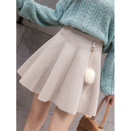 毛呢半身裙子女春秋2025新款時尚百褶裙百搭顯瘦高腰冬天a字短裙 毛呢半身裙子女春秋2025新款時尚百褶裙百搭顯瘦高腰冬天a字短裙