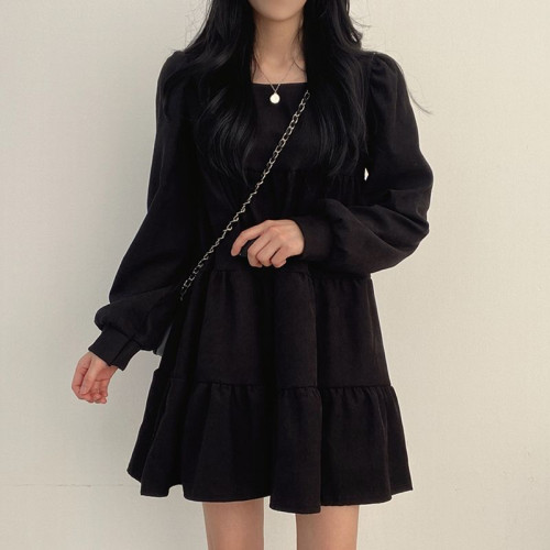 寬松小個子孕婦春秋氣質方口領娃娃森系初戀裙長袖連衣裙甜美高級 寬松小個子孕婦春秋氣質方口領娃娃森系初戀裙長袖連衣裙甜美高級