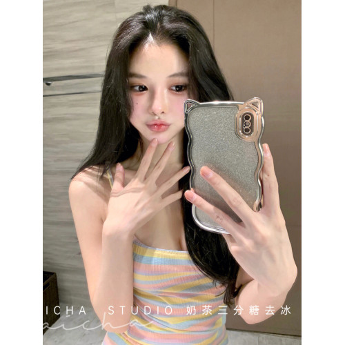 夏季新款吊帶條紋彩虹包臀短裙修身顯瘦小個子純欲風內搭連衣裙女 夏季新款吊帶條紋彩虹包臀短裙修身顯瘦小個子純欲風內搭連衣裙女