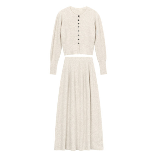 秋冬季巨好看韓系長裙穿搭半身裙子深冬天搭配一整套裝女2025新款