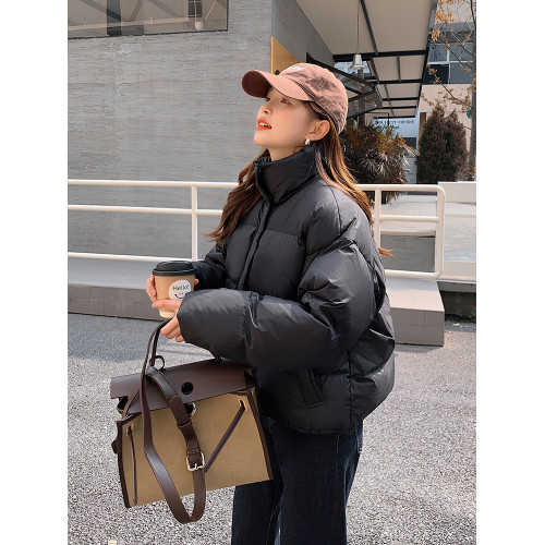 羽絨棉服女冬季2025新款高級感短款小個子立領加厚麵包服棉衣外套 羽絨棉服女冬季2025新款高級感短款小個子立領加厚麵包服棉衣外套