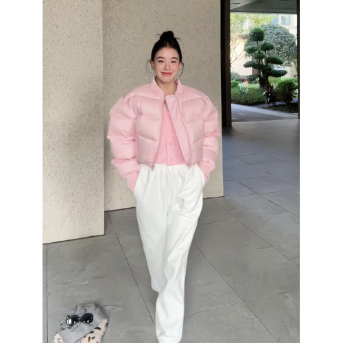 歐貨2025新款高級感超好看小個子洋氣粉色短款羽絨服外套女冬季 歐貨2025新款高級感超好看小個子洋氣粉色短款羽絨服外套女冬季