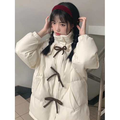 白色連帽羽絨服女2025新款巨好看的冬裝外套甜美小個子學生厚棉服 白色連帽羽絨服女2025新款巨好看的冬裝外套甜美小個子學生厚棉服