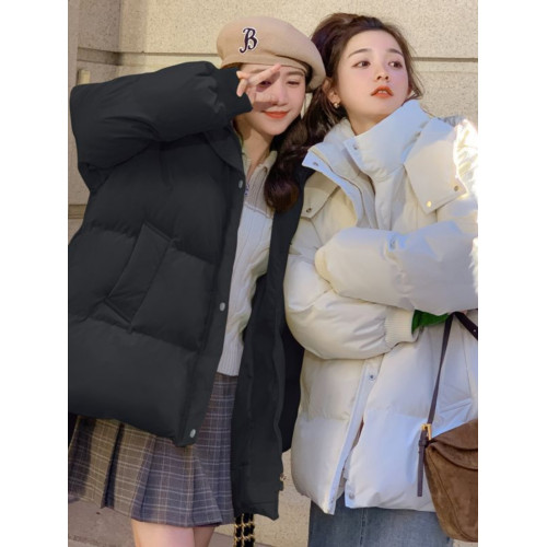 羽絨棉服女冬季2025新款韓版寬松小個子中長款加厚麵包服棉襖外套 羽絨棉服女冬季2025新款韓版寬松小個子中長款加厚麵包服棉襖外套