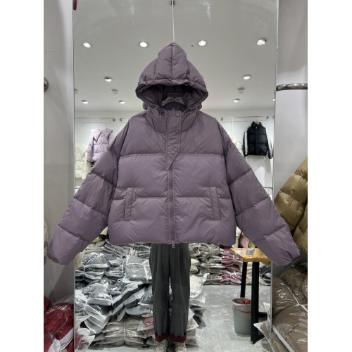 2025年冬季新款羽絨服女短款連帽小個子高腰麵包服白鴨絨外套潮 2025年冬季新款羽絨服女短款連帽小個子高腰麵包服白鴨絨外套潮