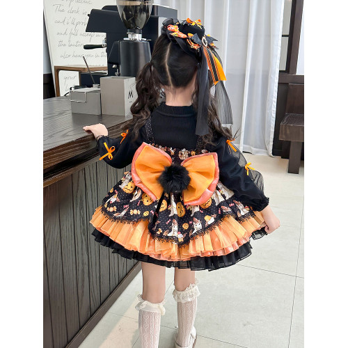 可妮可洛麗塔萬聖節舞會禮服公主裙女.童秋冬cos服兒.童蓬蓬裙子