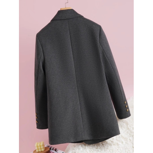 羽絨服毛呢西裝外套女2025冬季新款顯瘦厚款白鴨絨寬松呢子大衣 羽絨服毛呢西裝外套女2025冬季新款顯瘦厚款白鴨絨寬松呢子大衣