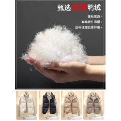 雅鹿旗艦店2025新款輕薄羽絨馬甲女外穿韓版流行短款百搭秋冬馬夾