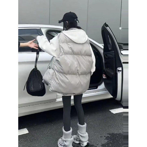 今年流行的爆款曡穿馬甲女歐貨秋冬設計感小衆中長款白鴨絨羽絨服 今年流行的爆款曡穿馬甲女歐貨秋冬設計感小衆中長款白鴨絨羽絨服