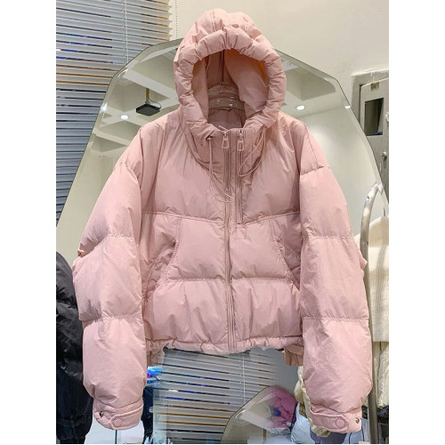 2025冬季新款韓版衛衣帽羽絨服女短款顯瘦洋氣雙拉小個子鴨絨外套 2025冬季新款韓版衛衣帽羽絨服女短款顯瘦洋氣雙拉小個子鴨絨外套