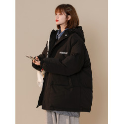 東北零下40度防寒服情侶羽絨服女冬季連帽麵包服加厚寬松學生外套