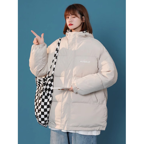 東北零下40度防寒服情侶羽絨服女冬季連帽麵包服加厚寬松學生外套 東北零下40度防寒服情侶羽絨服女冬季連帽麵包服加厚寬松學生外套