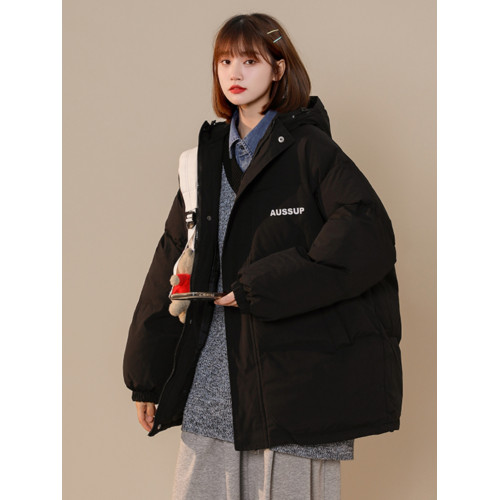 東北零下40度防寒服情侶羽絨服女冬季連帽麵包服加厚寬松學生外套 東北零下40度防寒服情侶羽絨服女冬季連帽麵包服加厚寬松學生外套