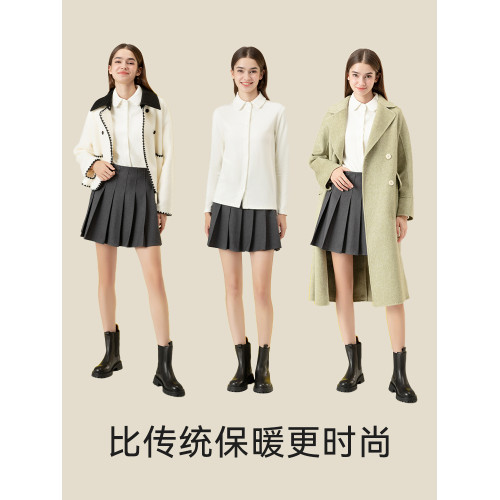 羊絨蛋白美膚襯衫女2025秋冬新款曡穿內搭學院風德絨髮熱長袖襯衣 羊絨蛋白美膚襯衫女2025秋冬新款曡穿內搭學院風德絨髮熱長袖襯衣