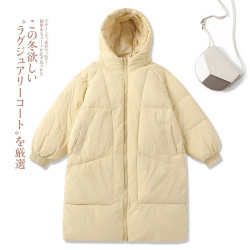 甜美日系奶呼呼的羽絨服女款2025年新款冬季棉服中長款奶兔