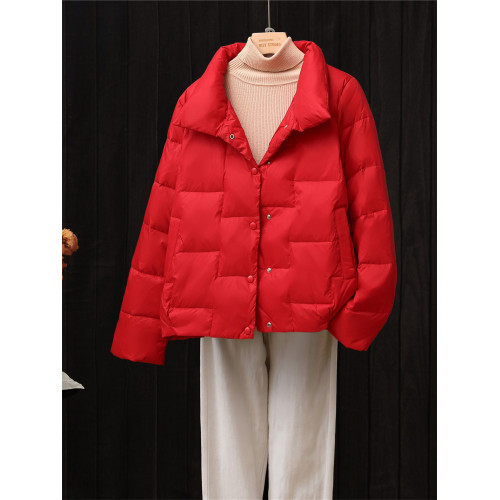 立領輕薄羽絨服女短款2025年新款韓版白鴨絨爆款小個子秋冬外套潮 立領輕薄羽絨服女短款2025年新款韓版白鴨絨爆款小個子秋冬外套潮