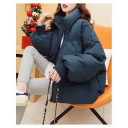 特大碼300斤保暖立領羽絨服女士oversize外套200斤胖MM短款棉服