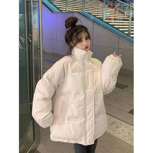 學院風白色羽絨棉服女學生冬季加厚棉衣2025年新款立領棉襖外套潮 學院風白色羽絨棉服女學生冬季加厚棉衣2025年新款立領棉襖外套潮