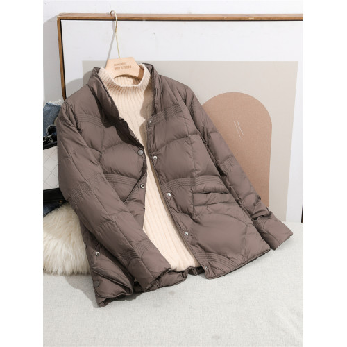 輕薄款羽絨服女短款2025年新款韓版立領小個子白鴨絨秋冬休閒外套 輕薄款羽絨服女短款2025年新款韓版立領小個子白鴨絨秋冬休閒外套