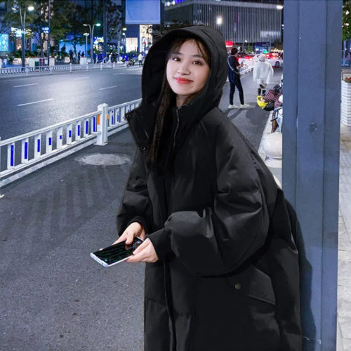 薑黃色羽絨棉服女2024年冬季中長款小個子韓版學院風加厚麵包服潮 薑黃色羽絨棉服女2024年冬季中長款小個子韓版學院風加厚麵包服潮