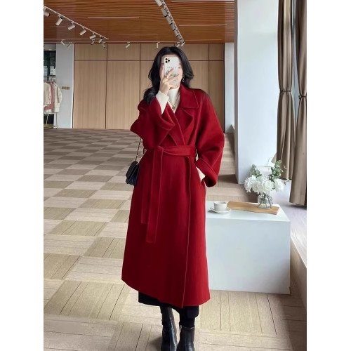 紅色羽絨服女2025冬季新款羽絨可拆卸內膽紅色雙面呢羊絨大衣加厚 紅色羽絨服女2025冬季新款羽絨可拆卸內膽紅色雙面呢羊絨大衣加厚