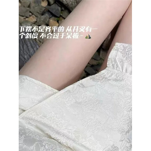 新中式國風改良旗袍無袖連衣裙女性感辣妹修身荷葉邊魚尾包臀短裙