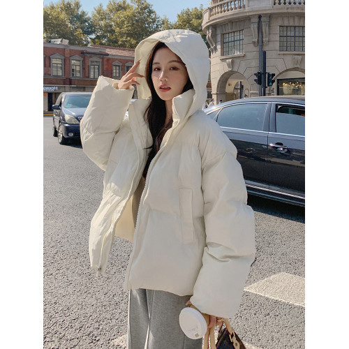 今年流行紅色羽絨服女短款2025冬季新款韓版加厚90白鴨絨棉服外套