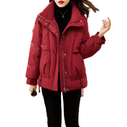 大碼媽媽九江羽絨服女款2025新款胖mm爆款冬季女棉服加厚外套超厚