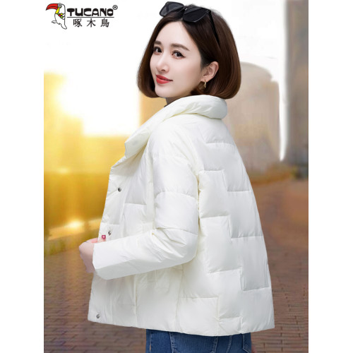 啄木鳥白鴨絨羽絨服女2025冬季新款輕薄保暖小個子外套洋氣上衣潮 啄木鳥白鴨絨羽絨服女2025冬季新款輕薄保暖小個子外套洋氣上衣潮