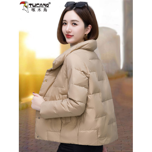 啄木鳥白鴨絨羽絨服女2025冬季新款輕薄保暖小個子外套洋氣上衣潮 啄木鳥白鴨絨羽絨服女2025冬季新款輕薄保暖小個子外套洋氣上衣潮