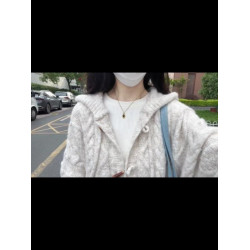 軟糯慵懶風牛角釦外穿毛衣秋冬2025新款高級感開衫加厚針織外套女