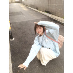 藍色麻花套頭針織毛衣女冬季穿搭慵懶加厚正肩內搭針織衫上衣秋冬