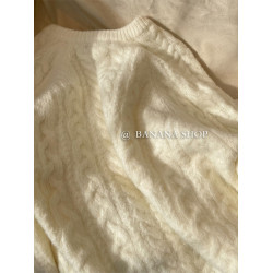 灰色v領麻花針織衫毛衣女秋冬加厚軟糯寬松外穿復古日系慵懶上衣