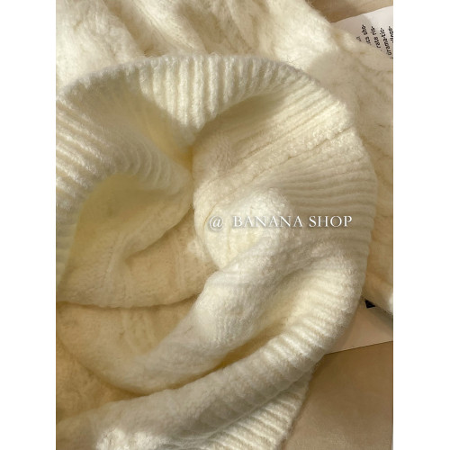 灰色v領麻花針織衫毛衣女秋冬加厚軟糯寬松外穿復古日系慵懶上衣