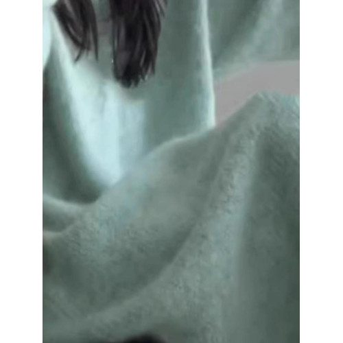 慵懶風寬松長款毛衣裙女秋冬2024新款法式針織打底連衣裙過膝加厚