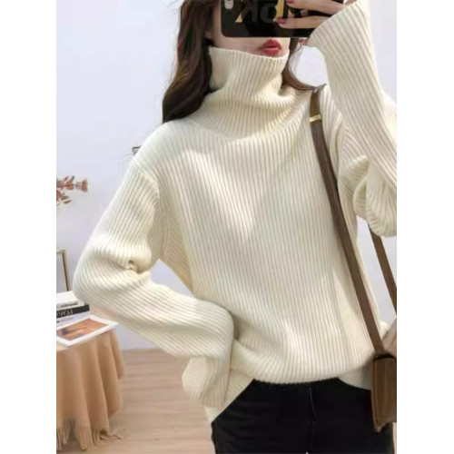 日系慵懶復古高領打底毛衣女秋冬新款高級感溫柔軟糯內搭外穿上衣 日系慵懶復古高領打底毛衣女秋冬新款高級感溫柔軟糯內搭外穿上衣