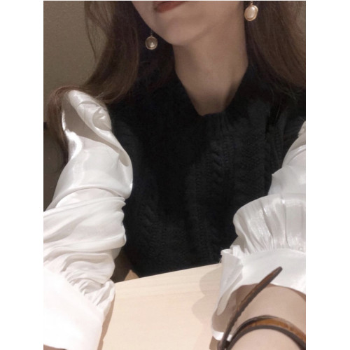 韓版小衆圓領麻花針織馬甲背心女2025秋季復古學院風百搭套頭毛衣 韓版小衆圓領麻花針織馬甲背心女2025秋季復古學院風百搭套頭毛衣