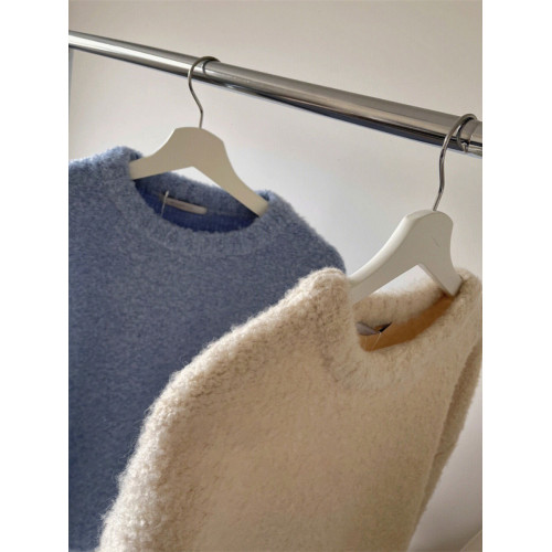 羊駝絨奶藍色毛衣女加厚打底珍珠絨針織衫寬松慵懶內搭高級感上衣 羊駝絨奶藍色毛衣女加厚打底珍珠絨針織衫寬松慵懶內搭高級感上衣