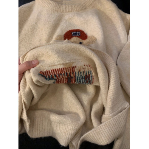 軟糯慵懶風超好看小熊毛衣女秋冬2025新款韓版寬松套頭針織衫上衣 軟糯慵懶風超好看小熊毛衣女秋冬2025新款韓版寬松套頭針織衫上衣