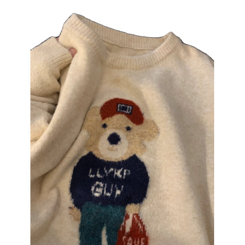 軟糯慵懶風超好看小熊毛衣女秋冬2025新款韓版寬松套頭針織衫上衣 軟糯慵懶風超好看小熊毛衣女秋冬2025新款韓版寬松套頭針織衫上衣