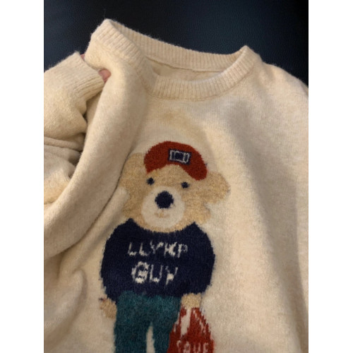 軟糯慵懶風超好看小熊毛衣女秋冬2025新款韓版寬松套頭針織衫上衣 軟糯慵懶風超好看小熊毛衣女秋冬2025新款韓版寬松套頭針織衫上衣