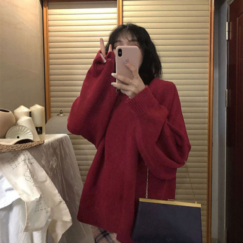 馬海毛軟糯毛衣女2025秋冬新款慵懶風寬松加厚小個子內搭針織衫 馬海毛軟糯毛衣女2025秋冬新款慵懶風寬松加厚小個子內搭針織衫