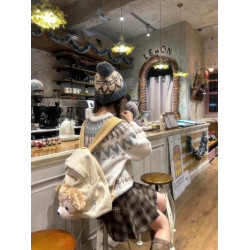 2025新款鉤花費爾島毛衣女秋冬聖誕氛圍氣質休閒百搭軟糯針織上衣