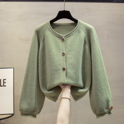 圓領毛衣外套女2025秋冬新款寬松慵懶風外穿加厚上衣洋氣針織開衫 圓領毛衣外套女2025秋冬新款寬松慵懶風外穿加厚上衣洋氣針織開衫