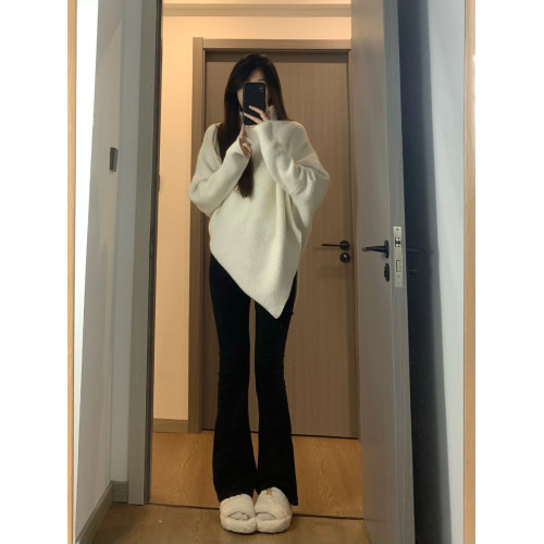 不規則高領毛衣女冬季2023新款爆款韓系溫柔慵懶風加厚針織衫上衣 不規則高領毛衣女冬季2023新款爆款韓系溫柔慵懶風加厚針織衫上衣