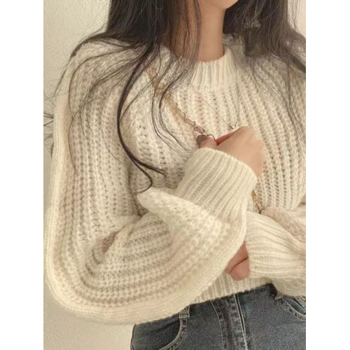 早秋chic上衣甜辣女秋冬新款女裝今年流行爆款毛衣短款修身針織衫