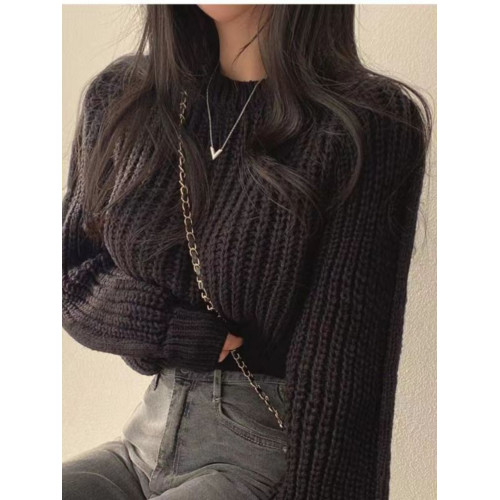 早秋chic上衣甜辣女秋冬新款女裝今年流行爆款毛衣短款修身針織衫